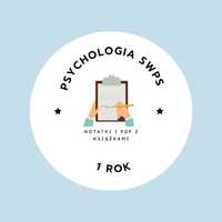 Notatki, pdf, psychologia, swps