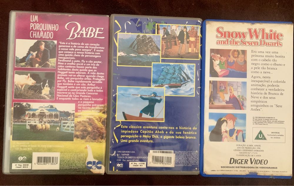 Cassetes VHS variadas