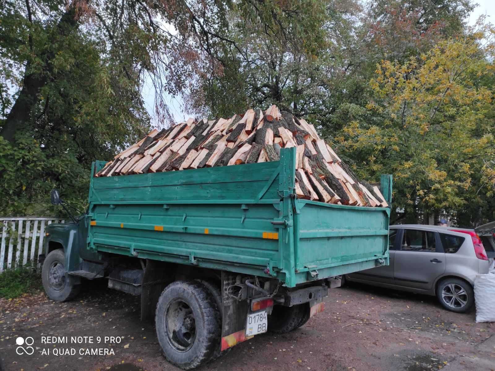 Дрова рубані, дуб, акація, вільха, сосна