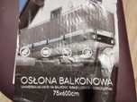 dwie  oslony balkonowa, oslona  na plot 1,5x10 metrow