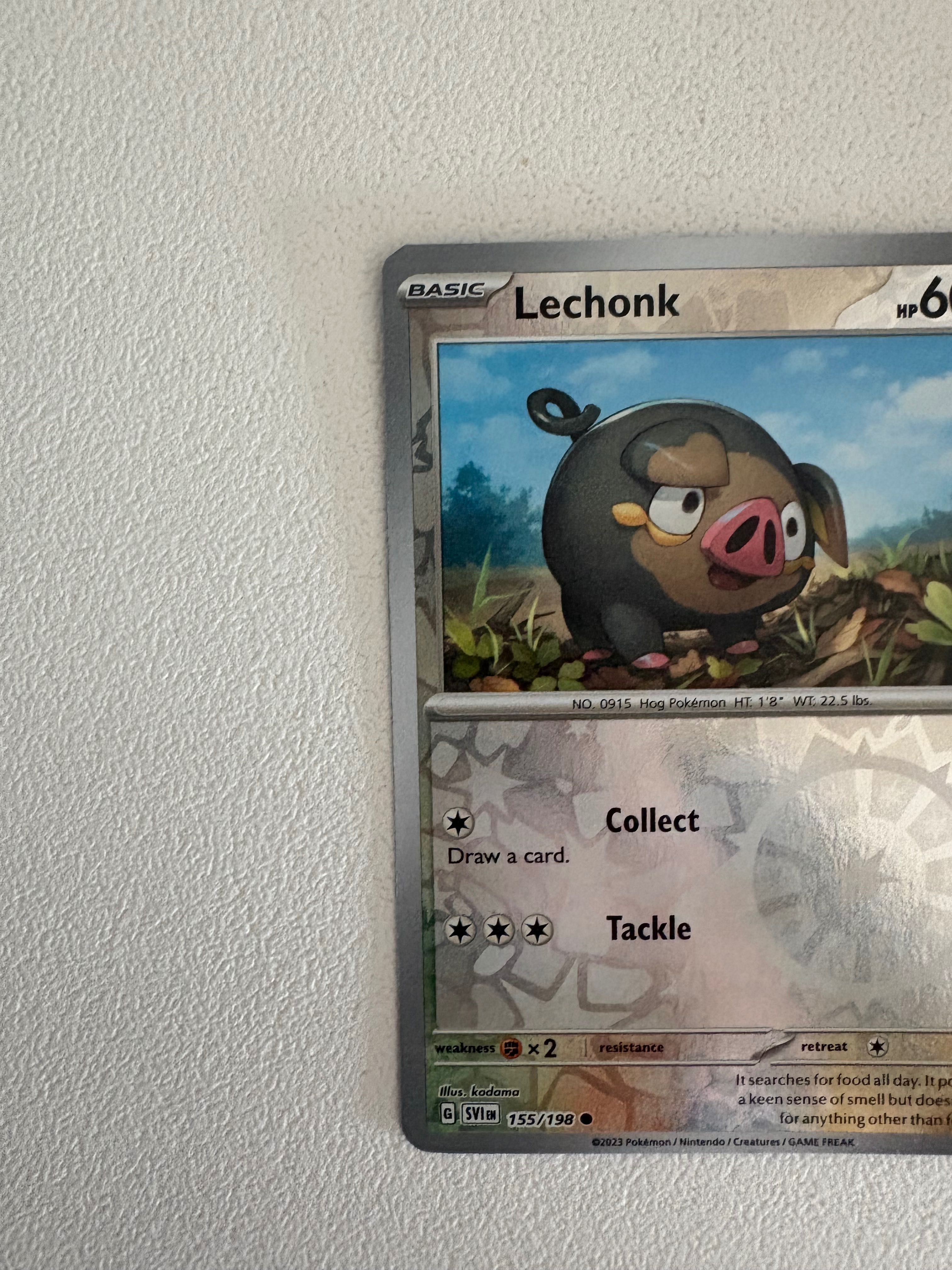 Carta Pokémon Lechonk Brilhante