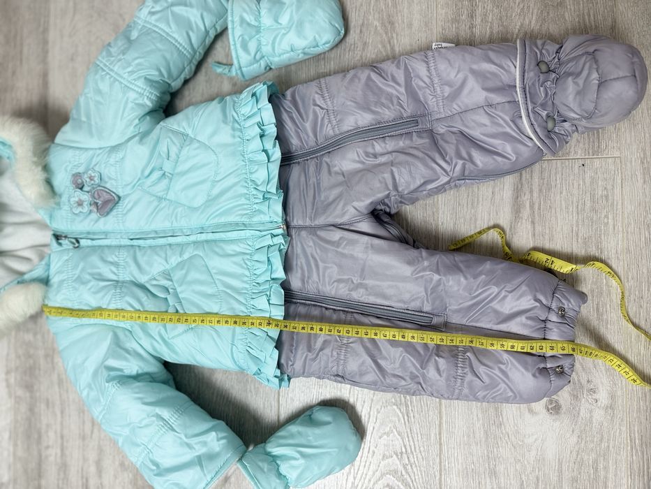 Дитячий утеплений зимовий комбінезон, розмір 80