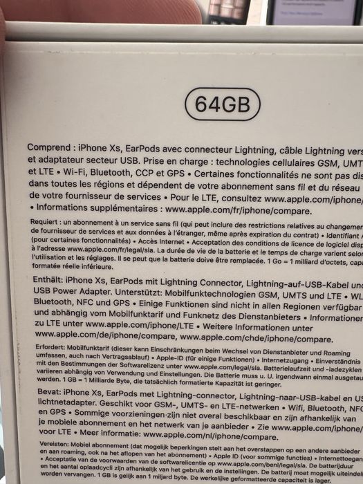 Iphone XS 64 GB Space Grey