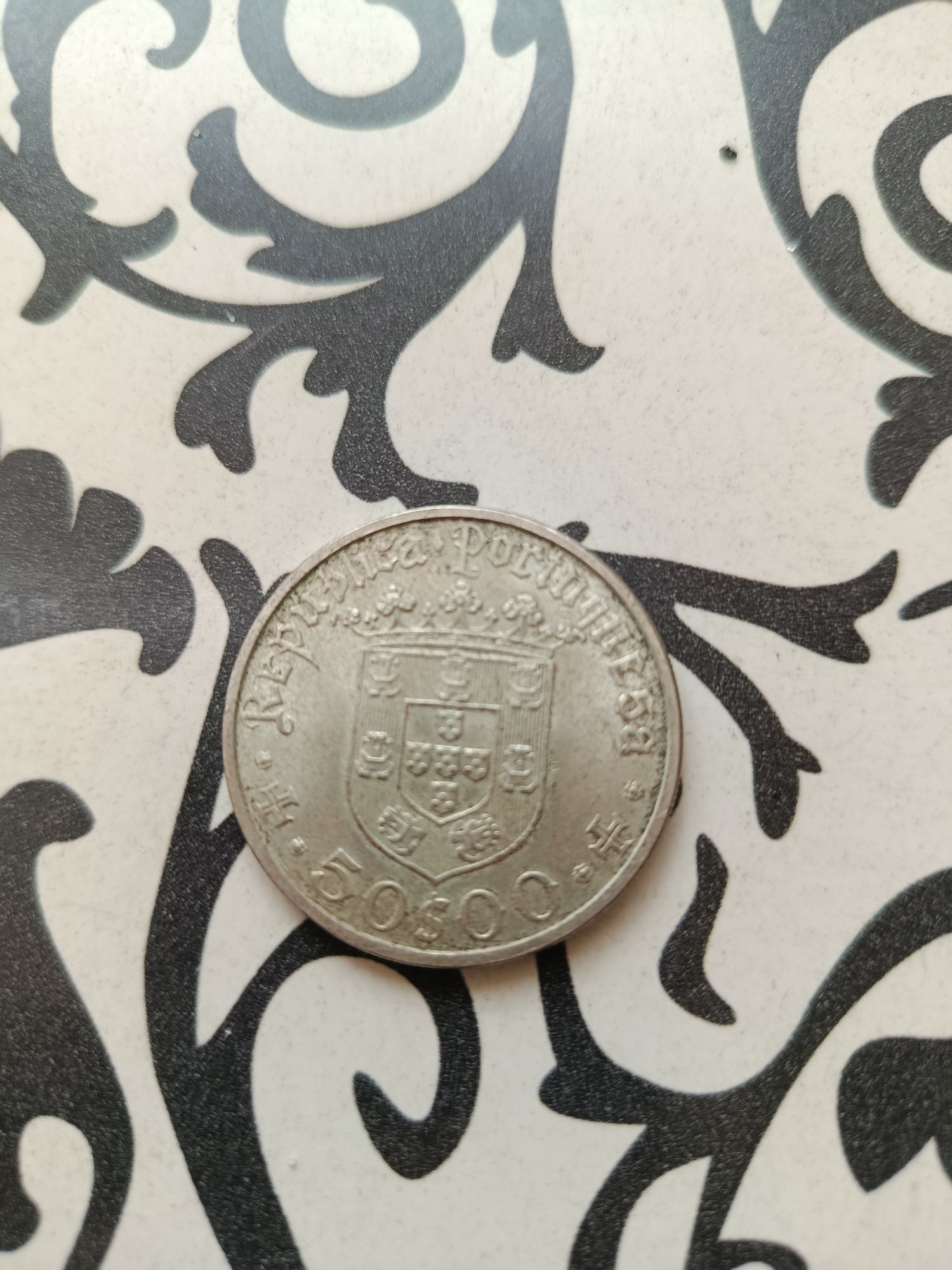 Moeda de prata 1968 Pedro Álvares Cabral e 1966 Ponte Salazar