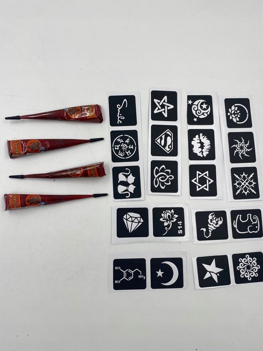 opakowanie 4sztuk henny brązowa bez amoniaku przyjazna dla skóry