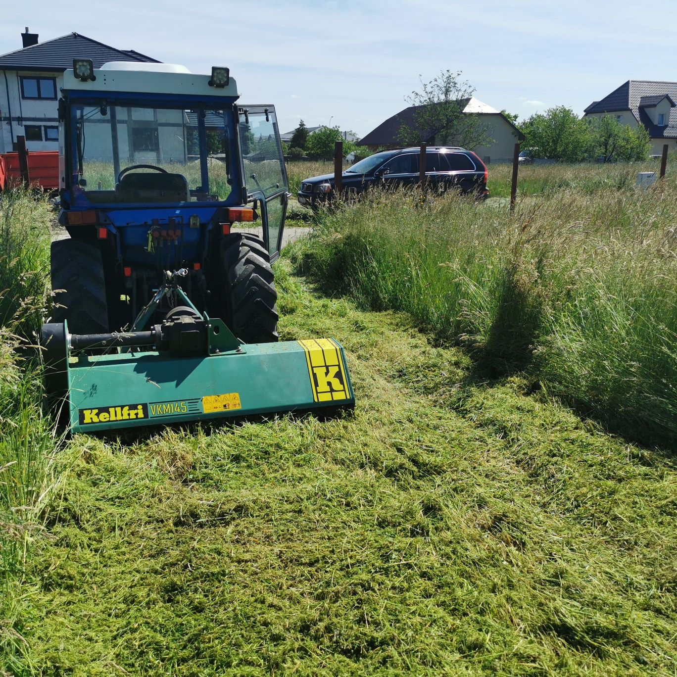 Glebogryzarka separacyjna niwelacja terenu trawa trawnik nawadnianie