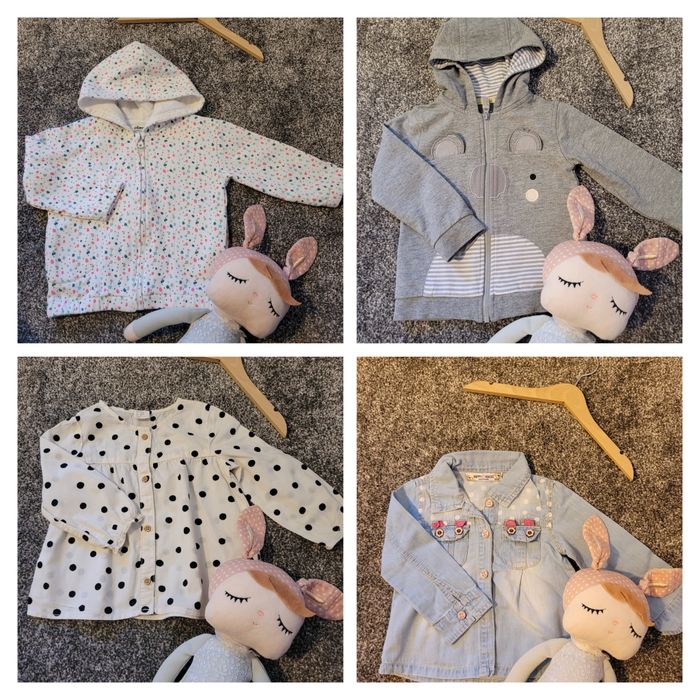 Mega paka ubrań dziewczynka rozmiar 80 Zara, Next, H&M