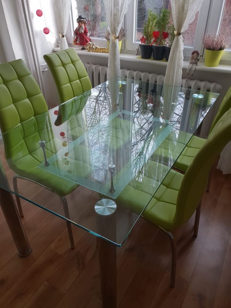 Komplet szklanych stolików+ krzesła NOWA CENA!!!