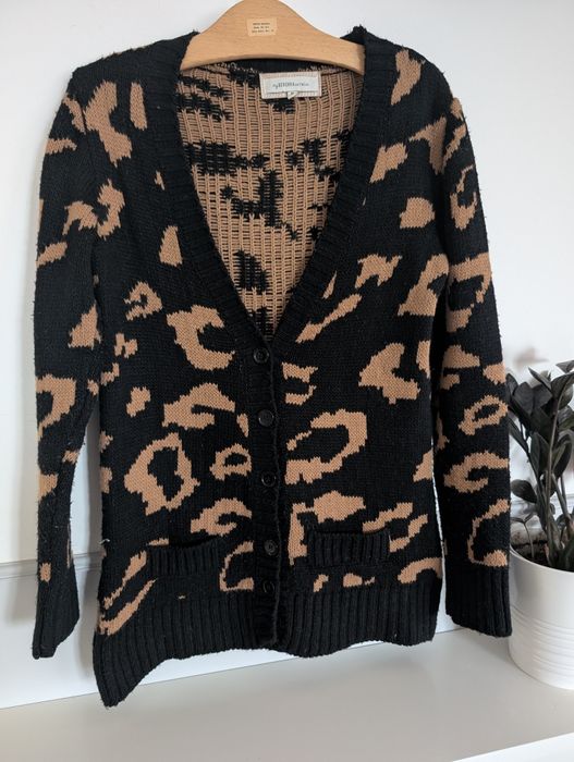 Kardigan/ sweter w panterkę Bershka rozm. M