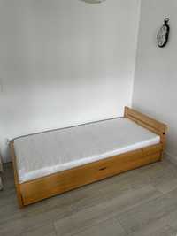 Łóżko Jednoosobowe z szufladą i materacem