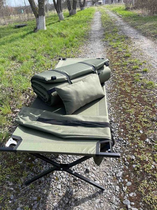 Розкладушка/розкладачка НАТО: водотривке покриття, компактна та міцна!