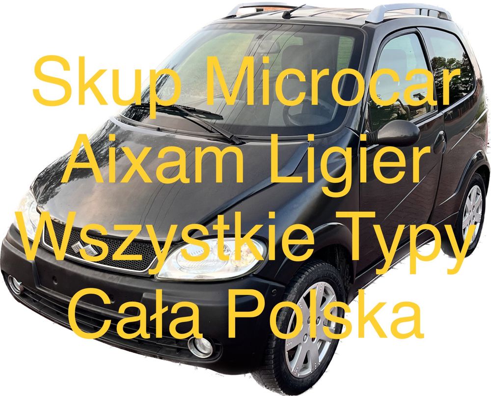 Skup Aixam Ligier Microcar Cała Polska Gotówka od ręki