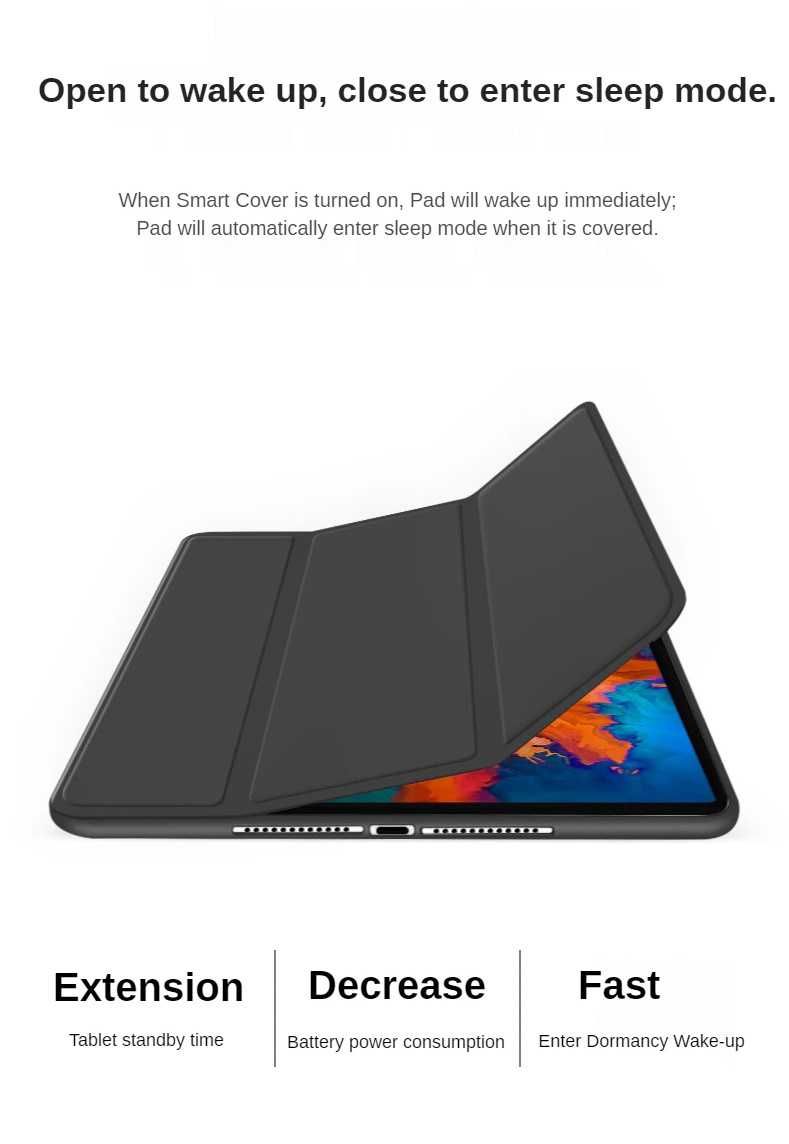 Чехол для планшета Lenovo Xiaoxin Pad 2022 10.6" Black Green Blue Pink