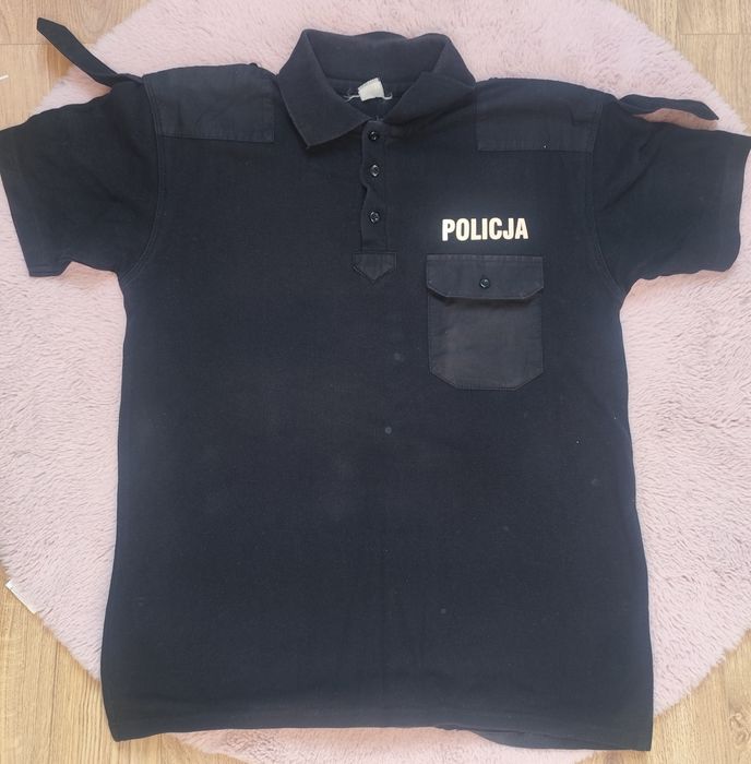 Koszulka polo Policja czarna rozmiar L