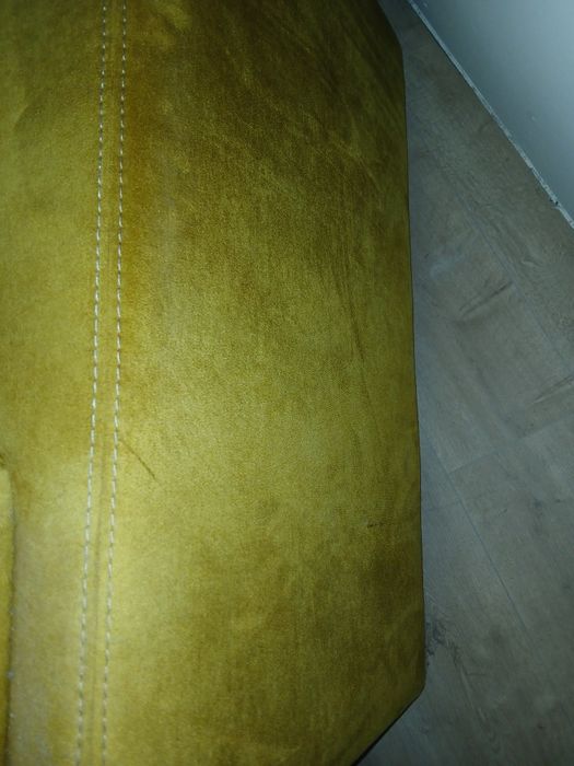 Sofa dwuosobowa żółta rozkładana Monty Agata meble 157*94 ( z dostawą)