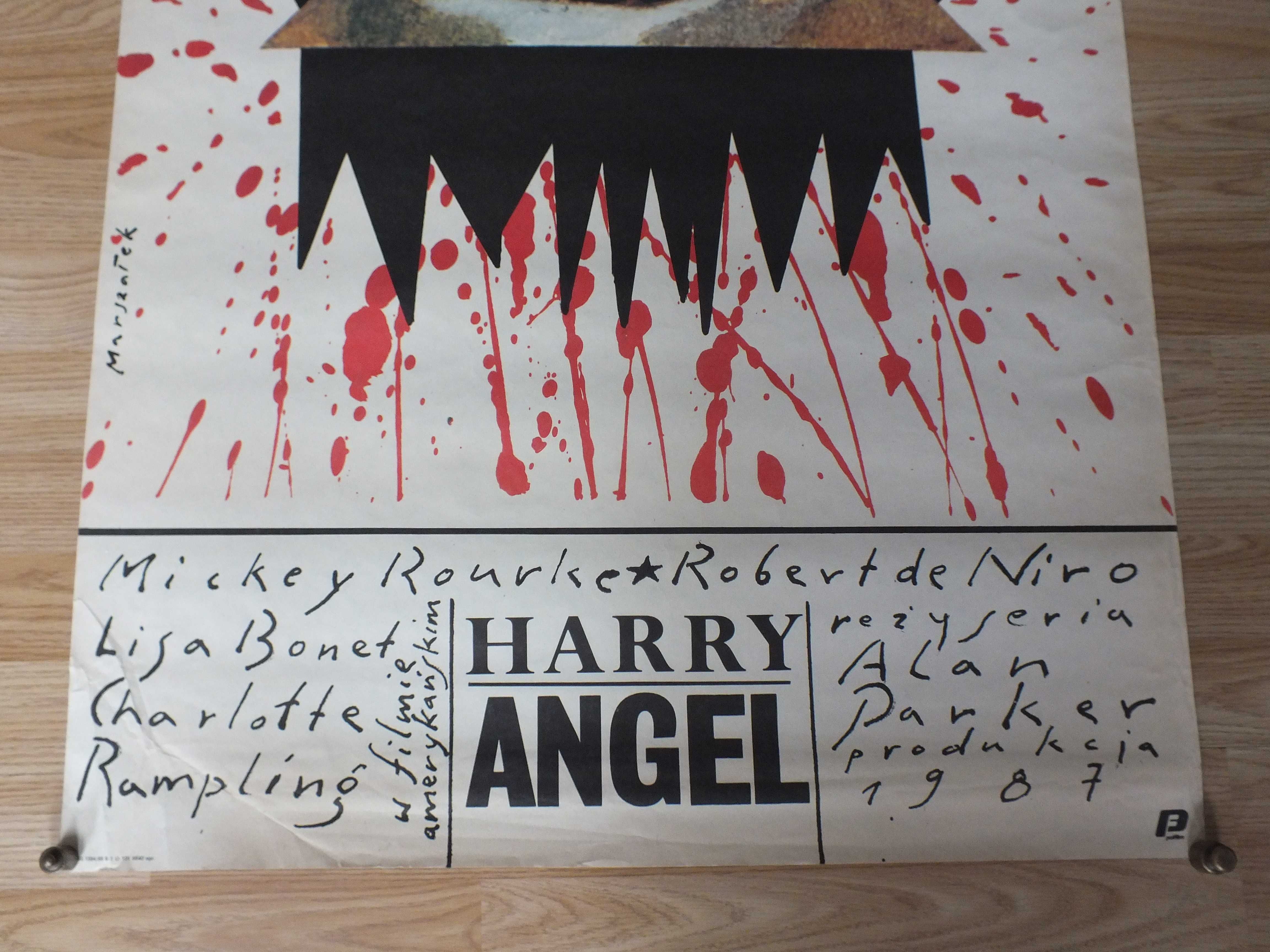Oryginalny plakat - Harry Angel - Pierwodruk. GRZEGORZ MARSZAŁEK 1988