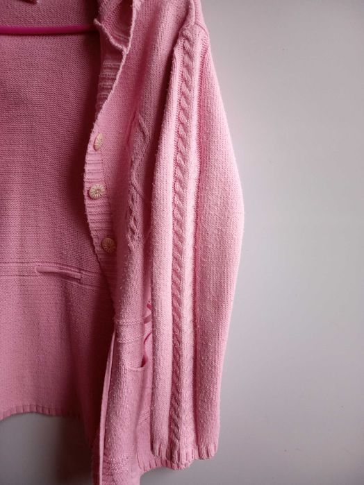 КОФТА *Barbie*/ КАРДИГАН / с капюшоном трикотажная / 8-10 лет+-