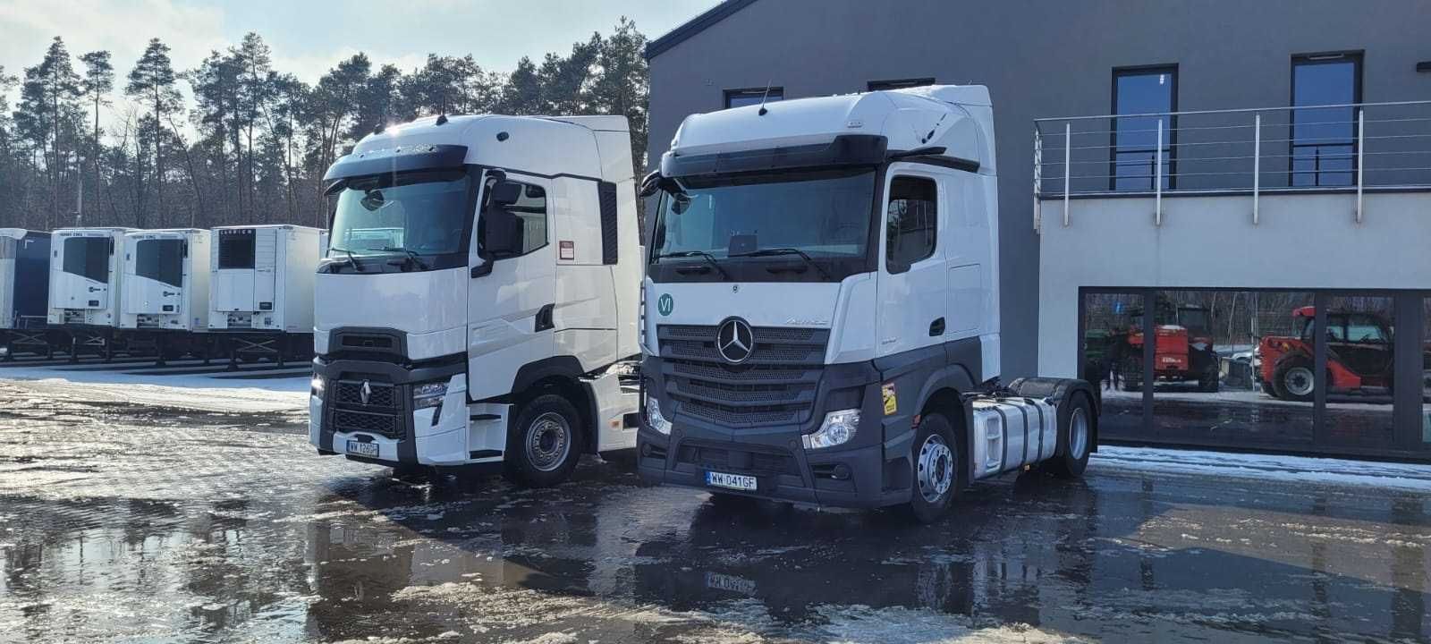 Wynajem ciągników siodłowych ciągnika siodłowego Mercedes i Renault