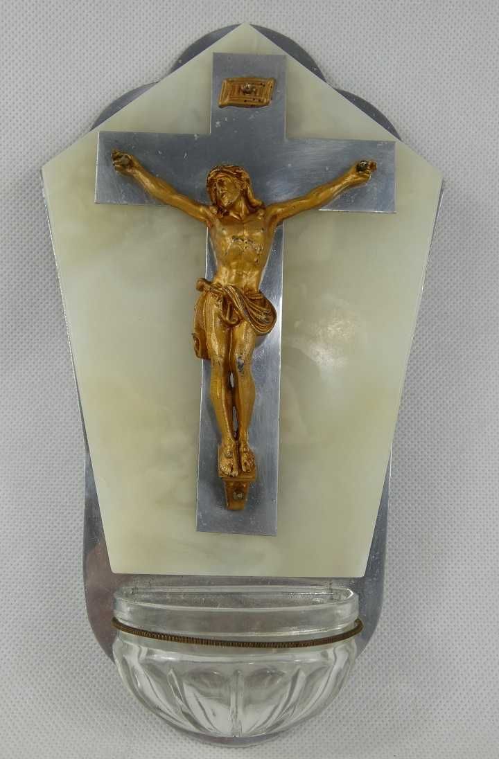 KROPIELNICA krzyż Jezus alabaster 26cm