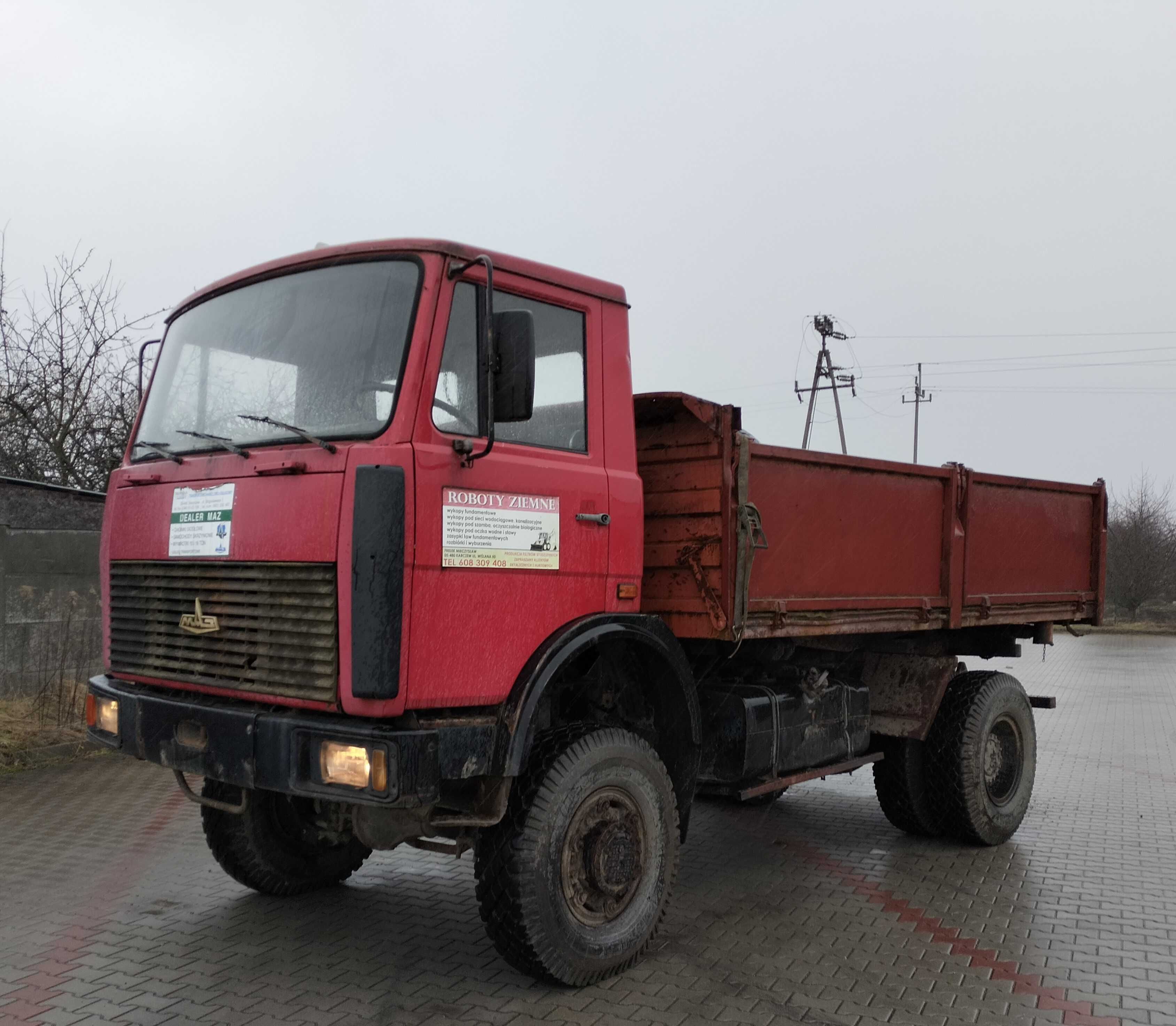 Wywrotka MAN - MAZ 55513 V8  4x4 - JEDYNY TAKI