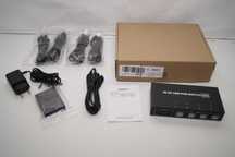 1014 4K DP USB Przełącznik KVM 4-portowy Switch 4x2 DP+DP 2 monitory