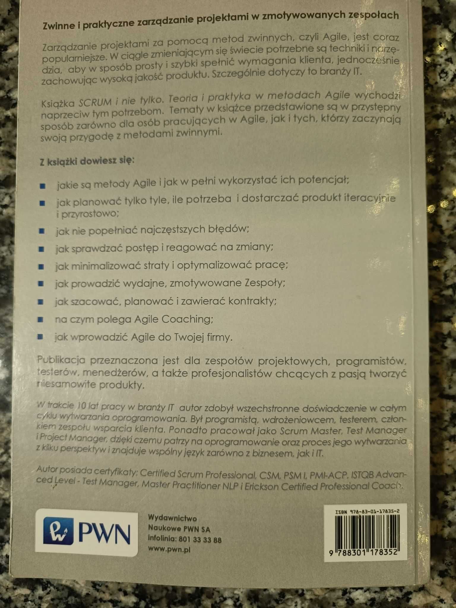 Scrum i nie tylko. Teoria i praktyka w metodach Agile –Krystian Kaczor