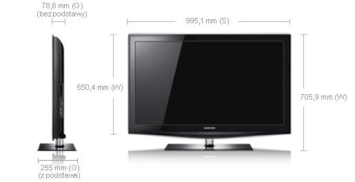 Telewizor LCD Samsung LE40B650 - jak nowy