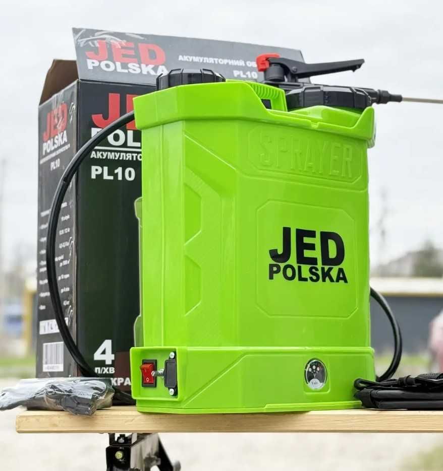 Обприскувач 10 літрів акумуляторний садовий JED POLSKA PL-10 2025 рік
