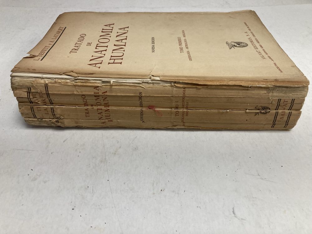 2 Livros antigos Tratado de Anatomia Humana, L. Testut