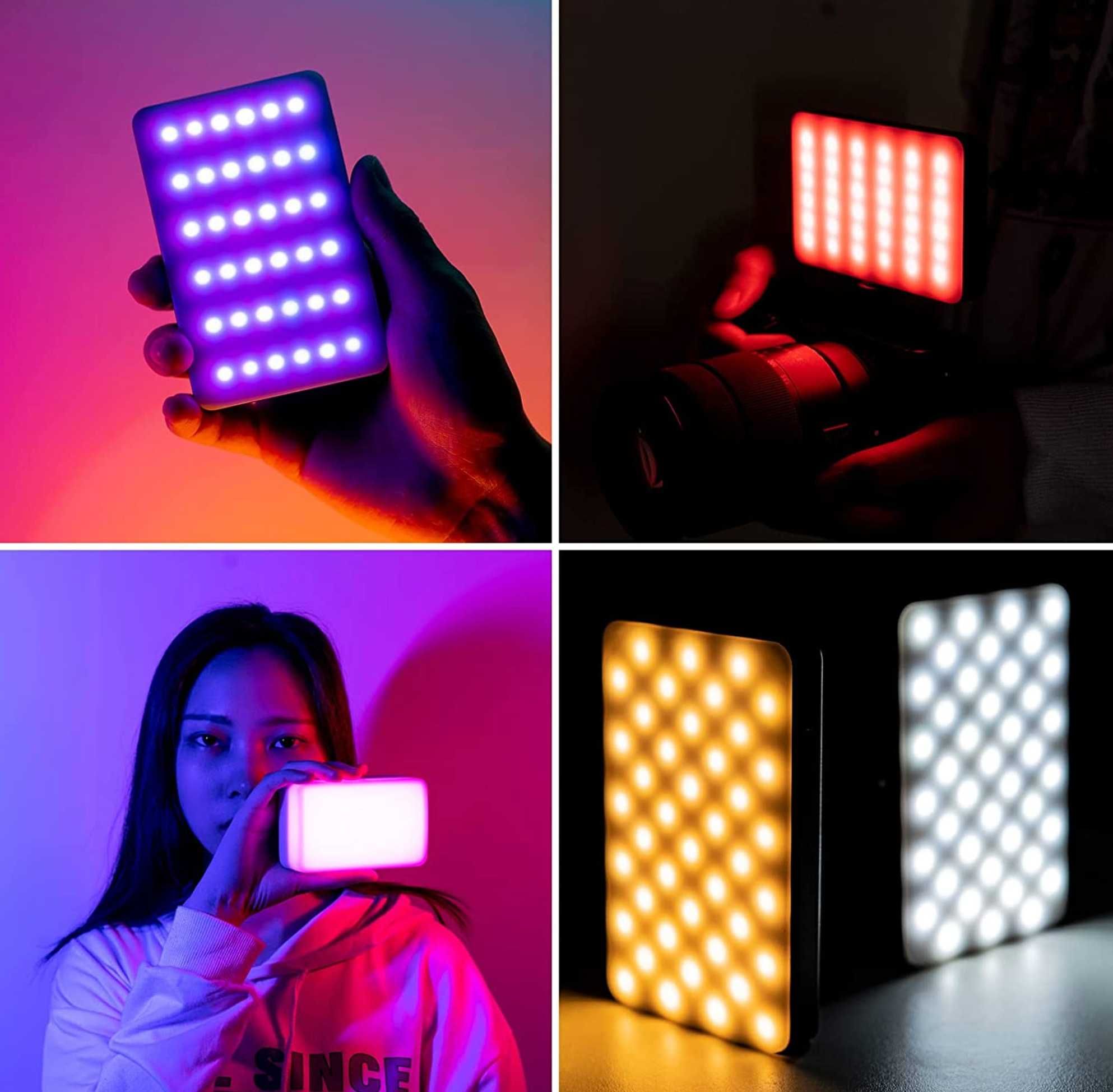 Iluminador Led Rgb regulável novo