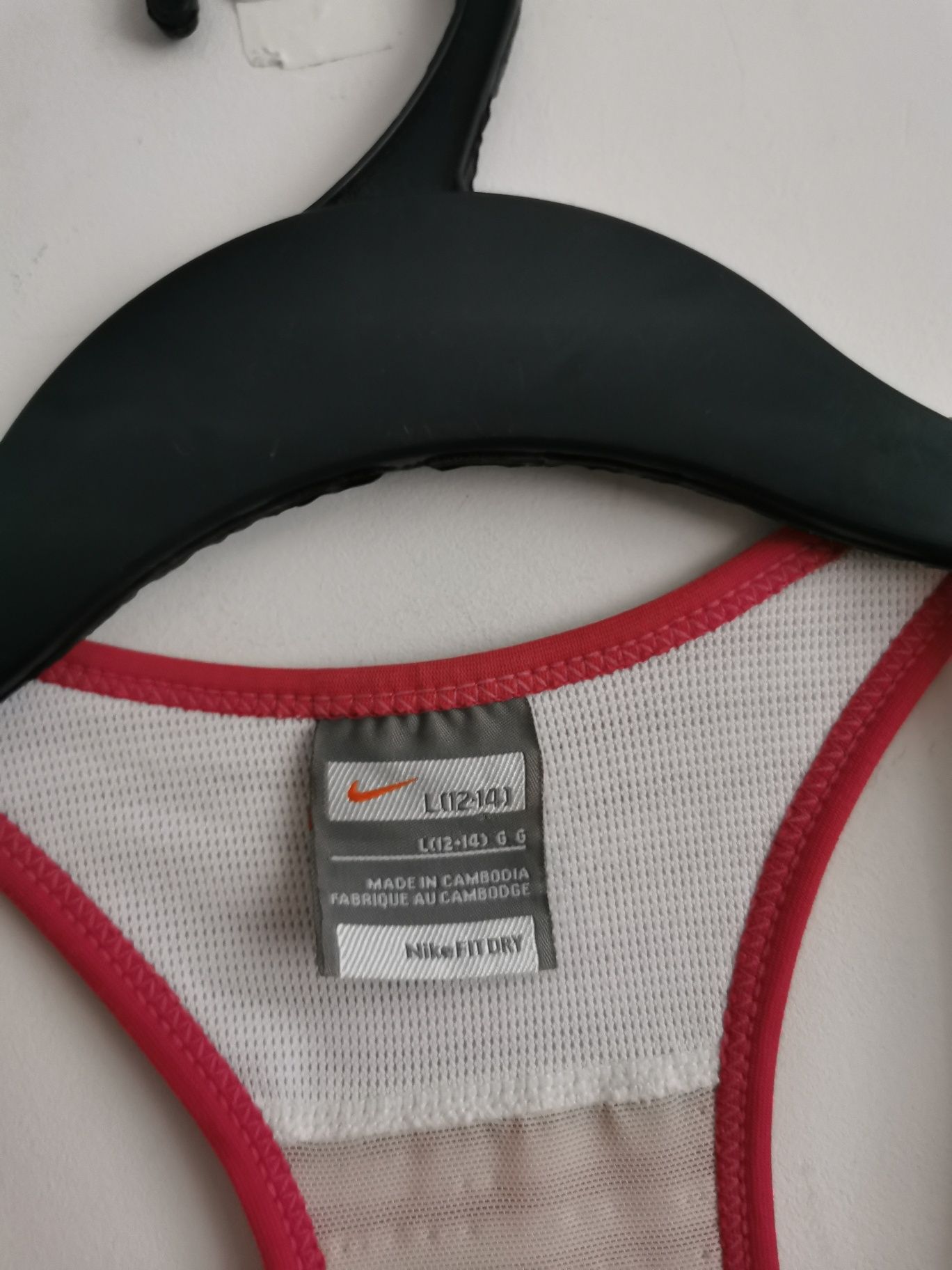 Nike bluzka bez ramiączek +top damska logowana sporotwa L