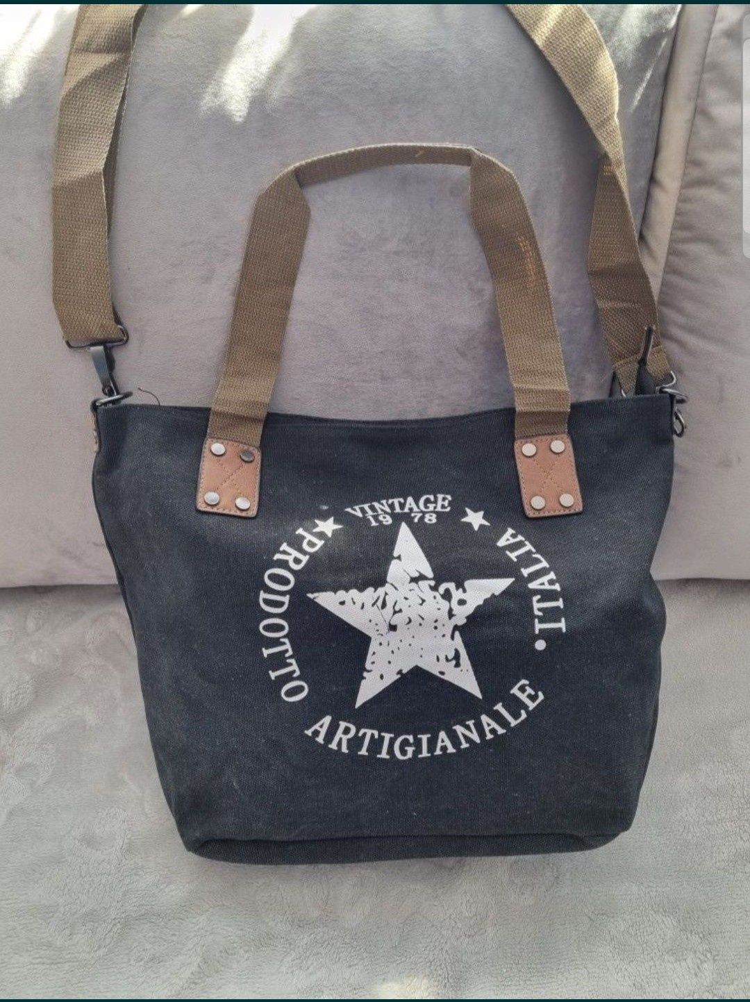 Torebka damska shopper czarna