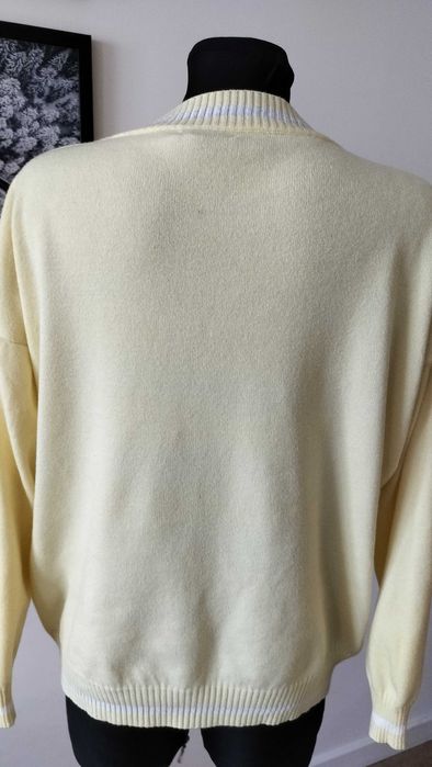 Włoski sweter damski 3XL viskoza  fajny kolor efektowny 46 swetry