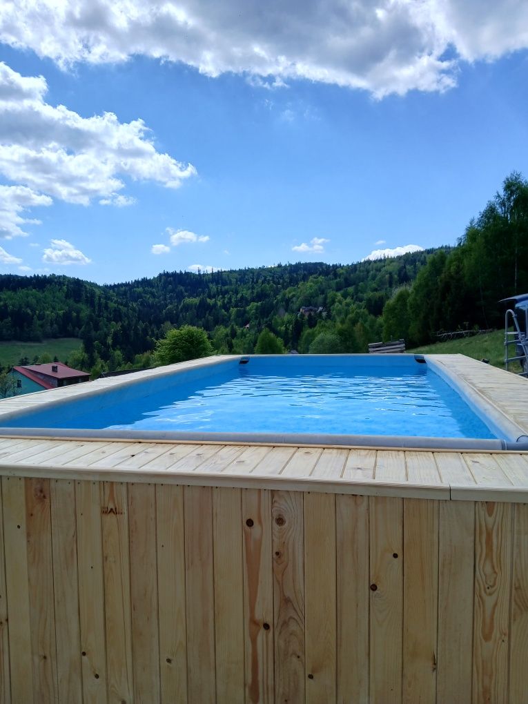 Domek w górach pod Baranią Górą z jacuzzi i z basenem