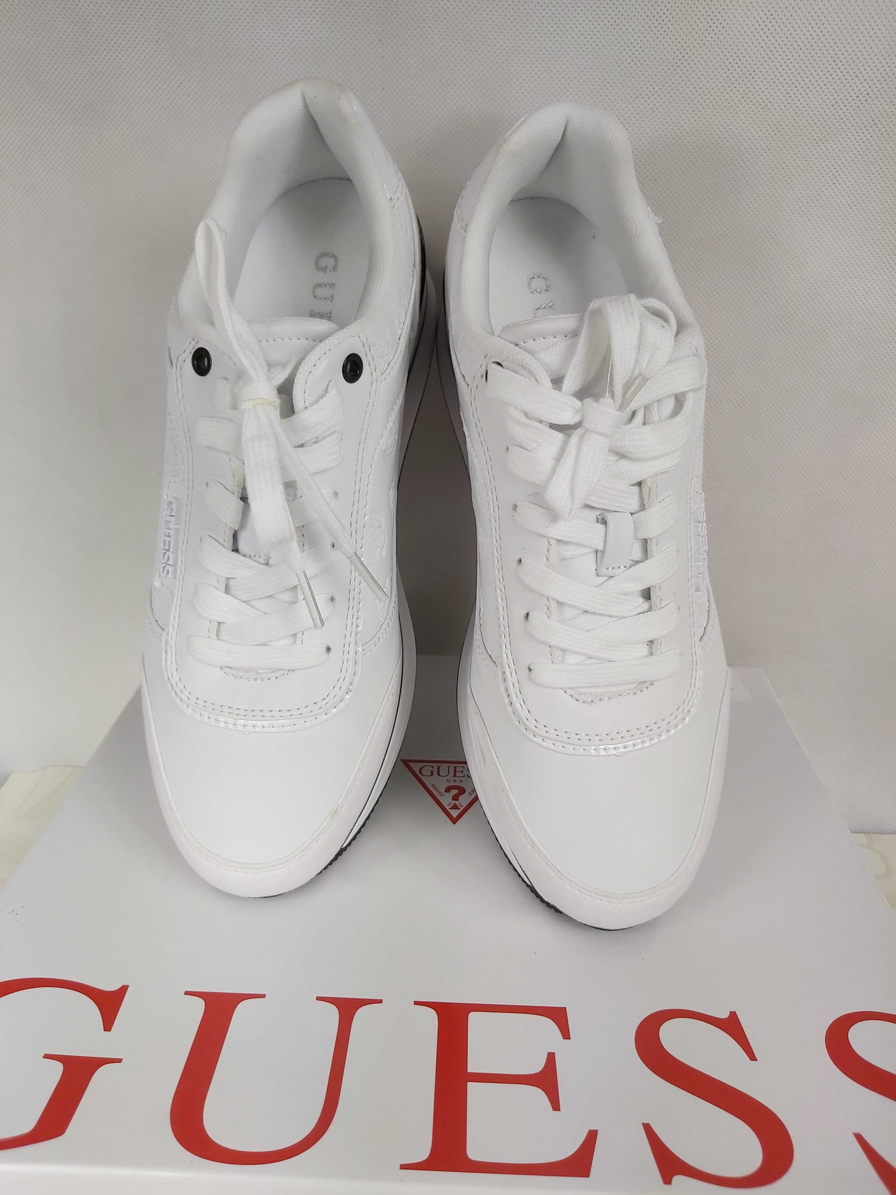 NOWE  sneakersy białe GUESS platforma 40