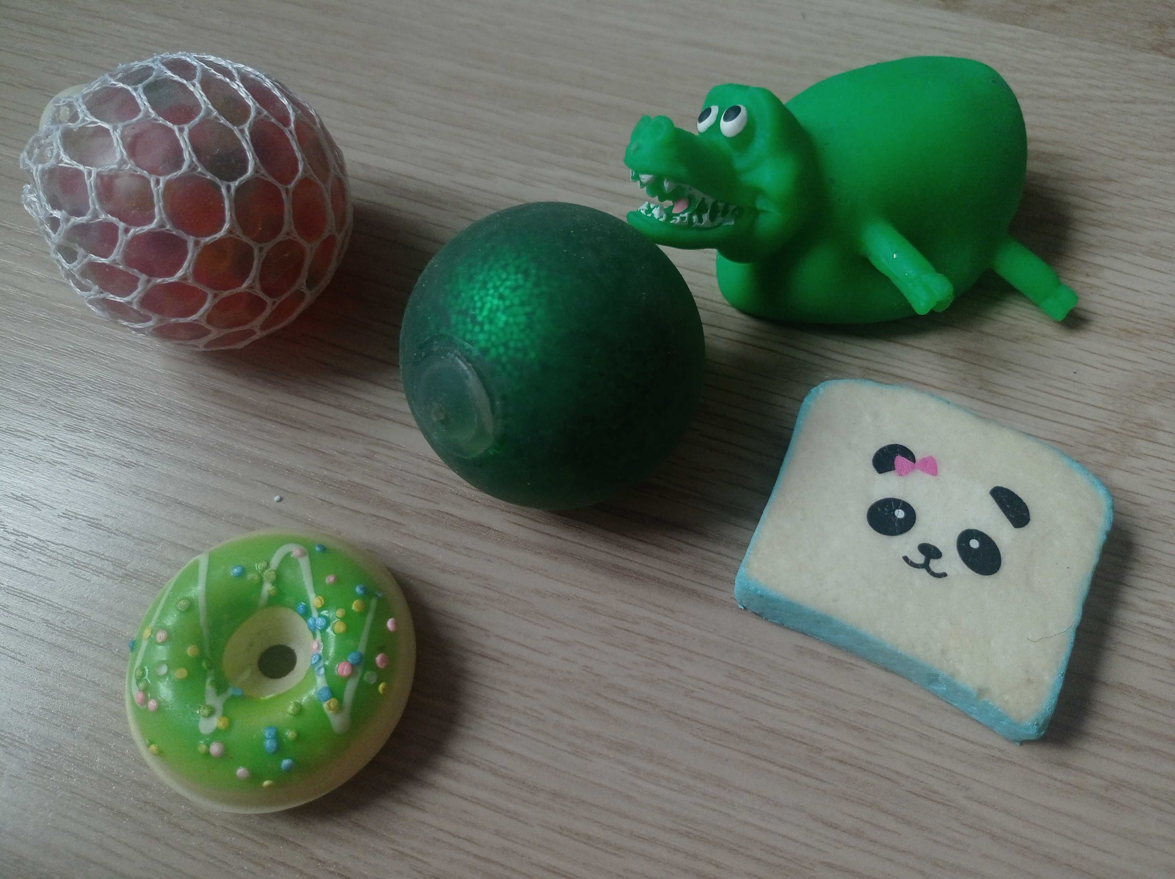 ZESTAW zabawek gniotków fidget toys BEZ PIŁEK