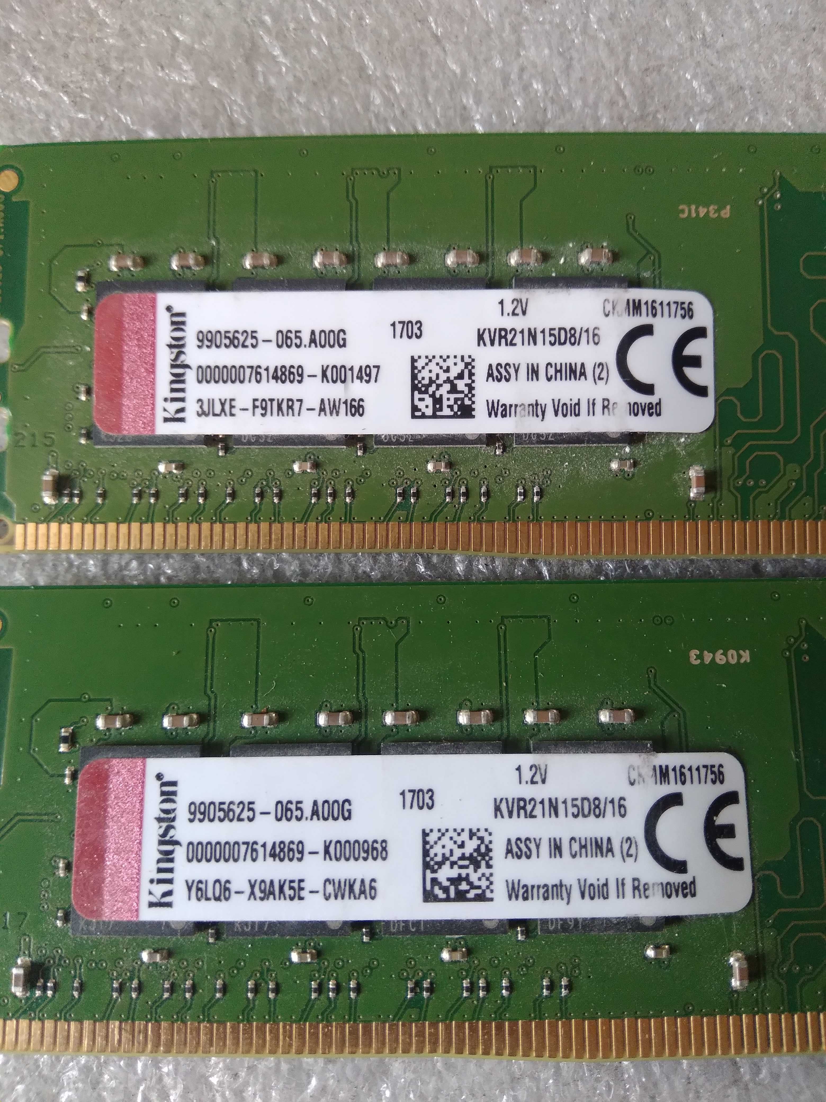 Оперативная память Kingston 16 GB DDR4 2133 MHz (KVR21N15D8/16)