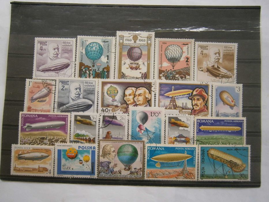 21 selos com o tema Balões todos diferentes