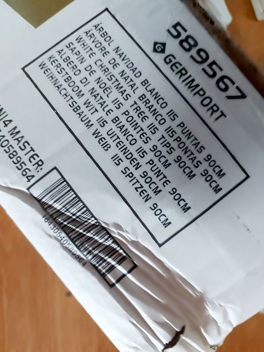 Árvore de Natal Branca 90cm + 3 Árvores 50cm