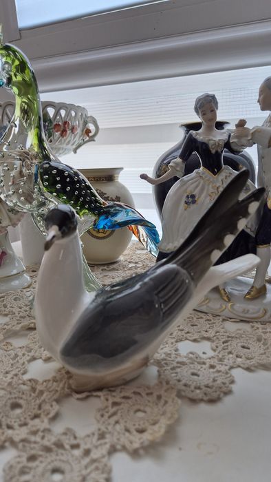 Łomonosow mewa  , ptak  , figurka porcelana