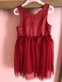 Elegancka czerwona sukienka 110