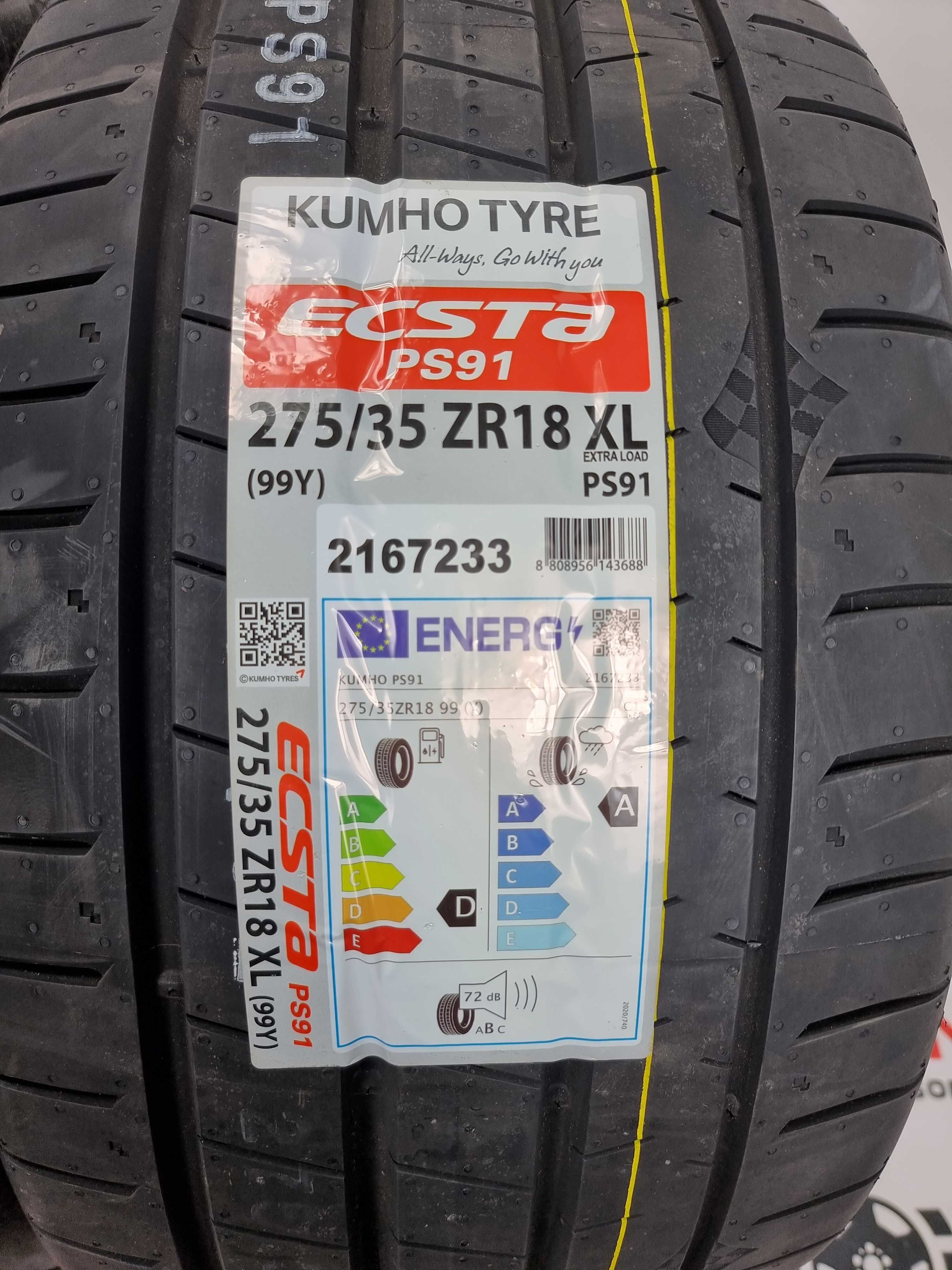 NOWE letnie OPONY 245/40R18 275/35R18 - KUMHO ESTA PS91- Montaż Gratis