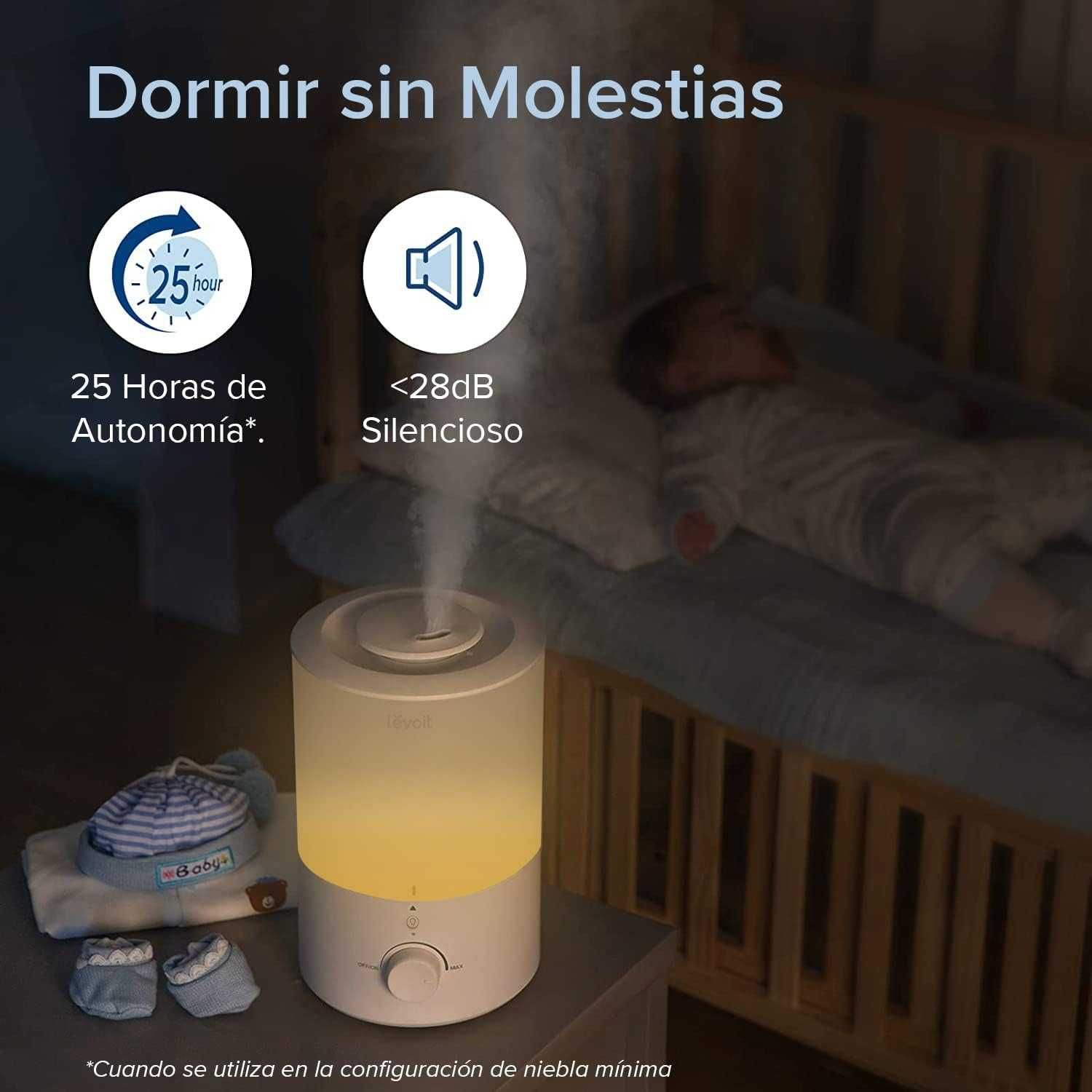 Humidificador ultrassónico 3L de aromas e silencioso
Novo sem etiqueta
