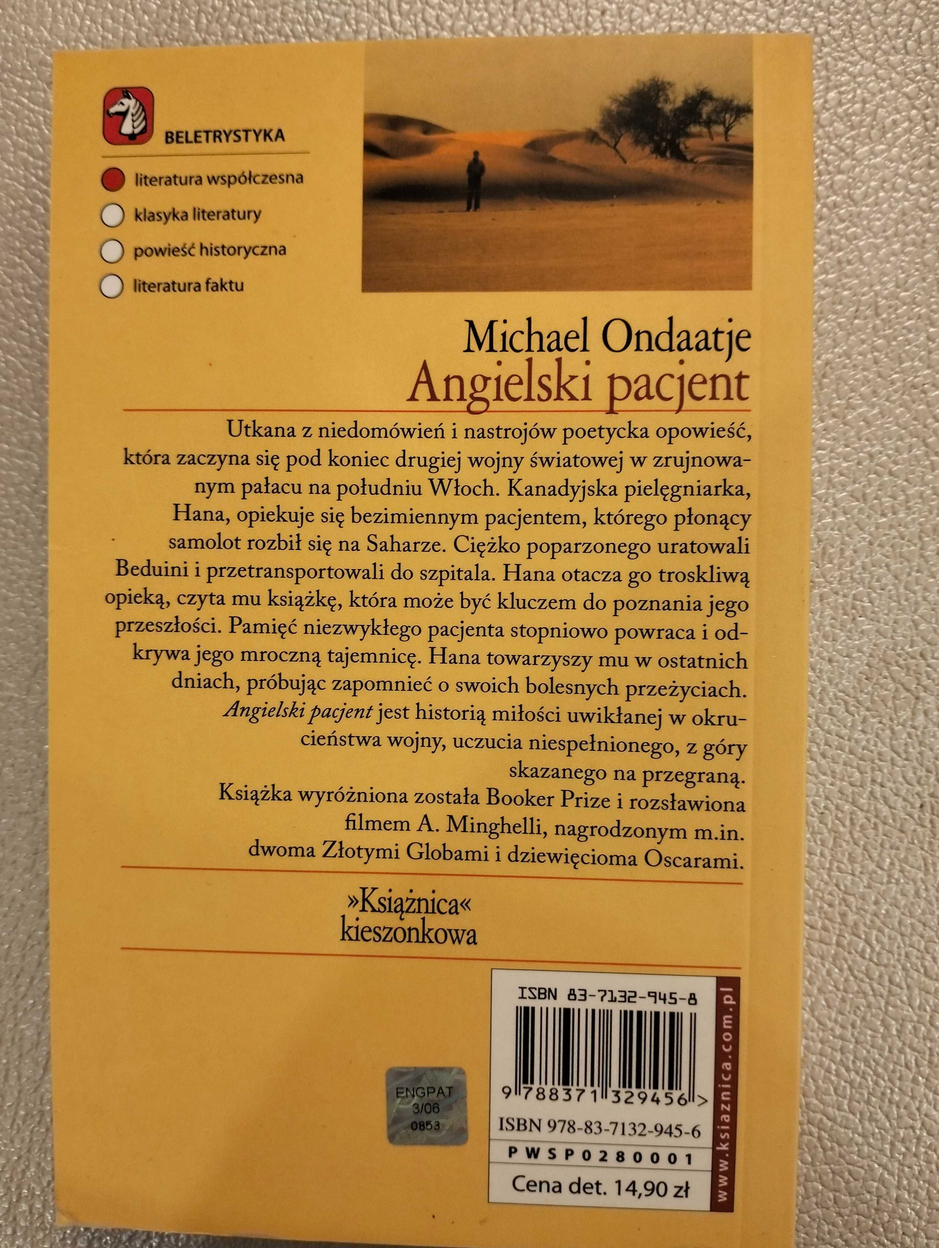 Angielski pacjent - Michael Ondaatje