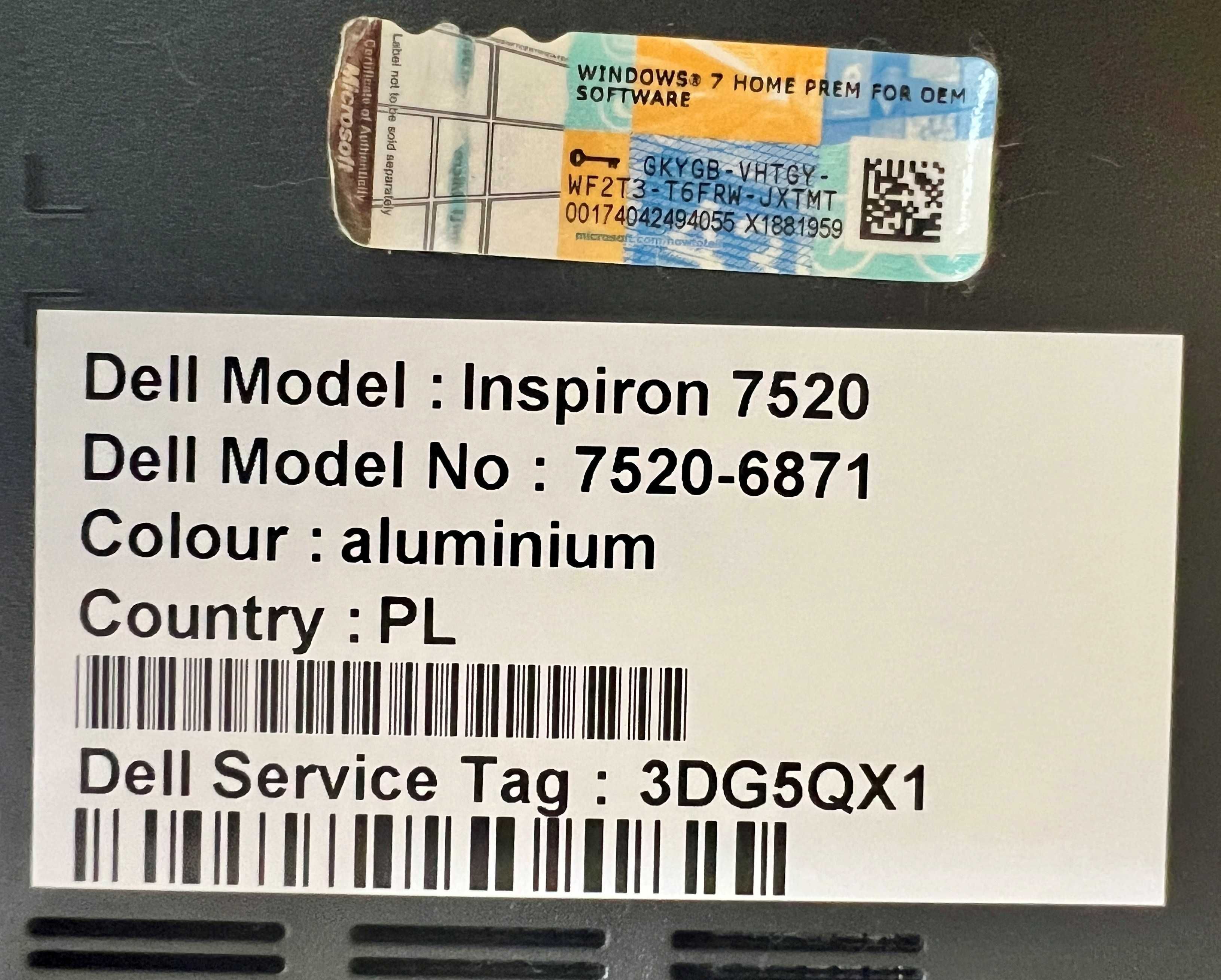 Dell Inspiron 15R SE 7520
