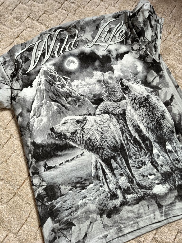 Koszulka t-shirt z motywem wilka XL wilk