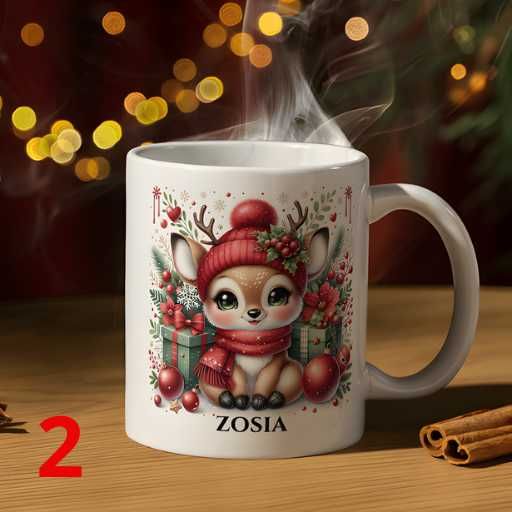 Kubek z imieniem Mikołajki prezent dla dziecka przedszkole szkoła