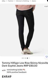 Tommy hilfiger sophie skinny niceville dark jeans 25-26/32 Оригинал