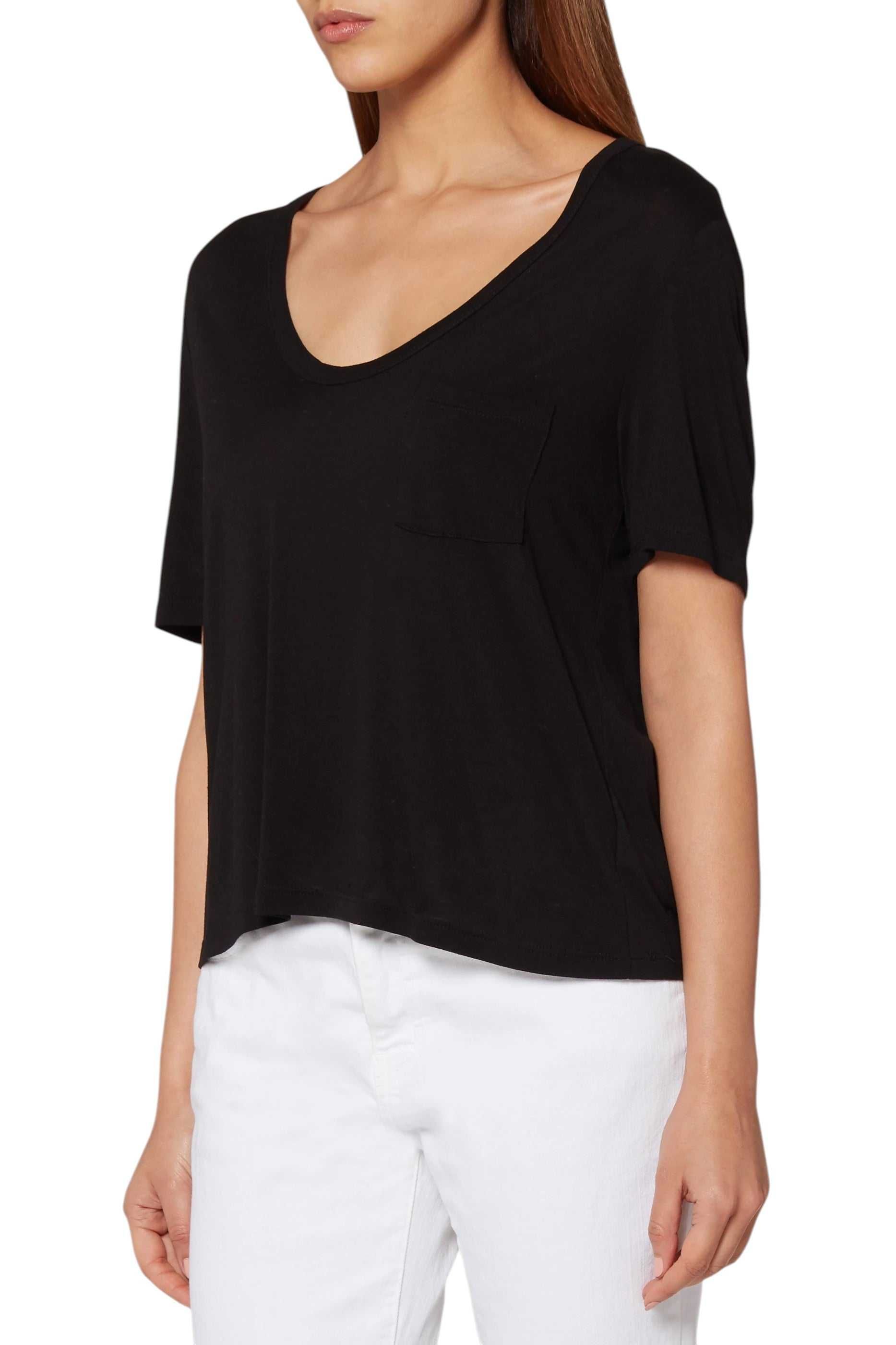 Футболка Alexander Wang Classic Pocket Tee Black