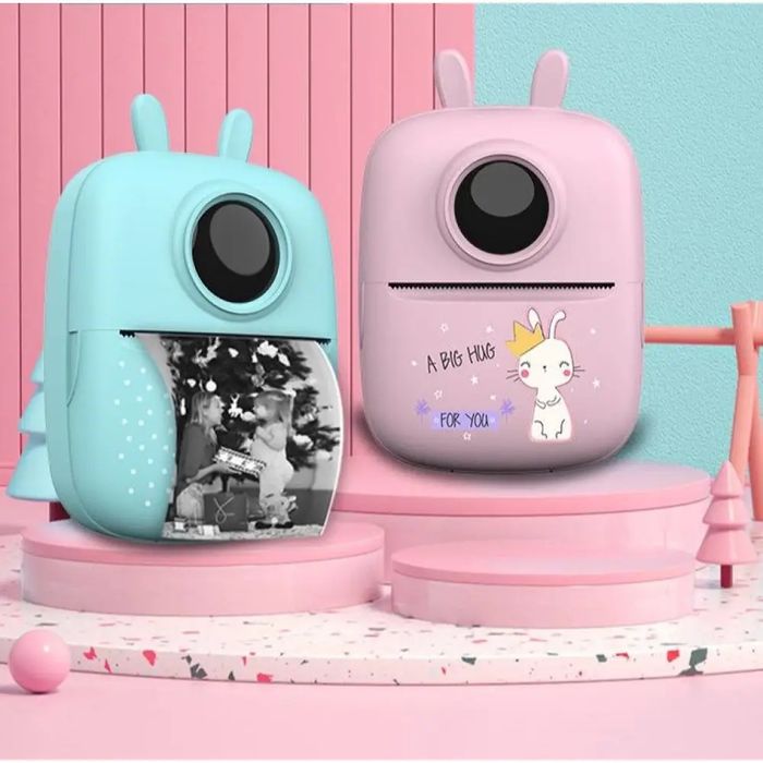 Міні принтер з підсвіткою термопринтер Bunny з повним набором